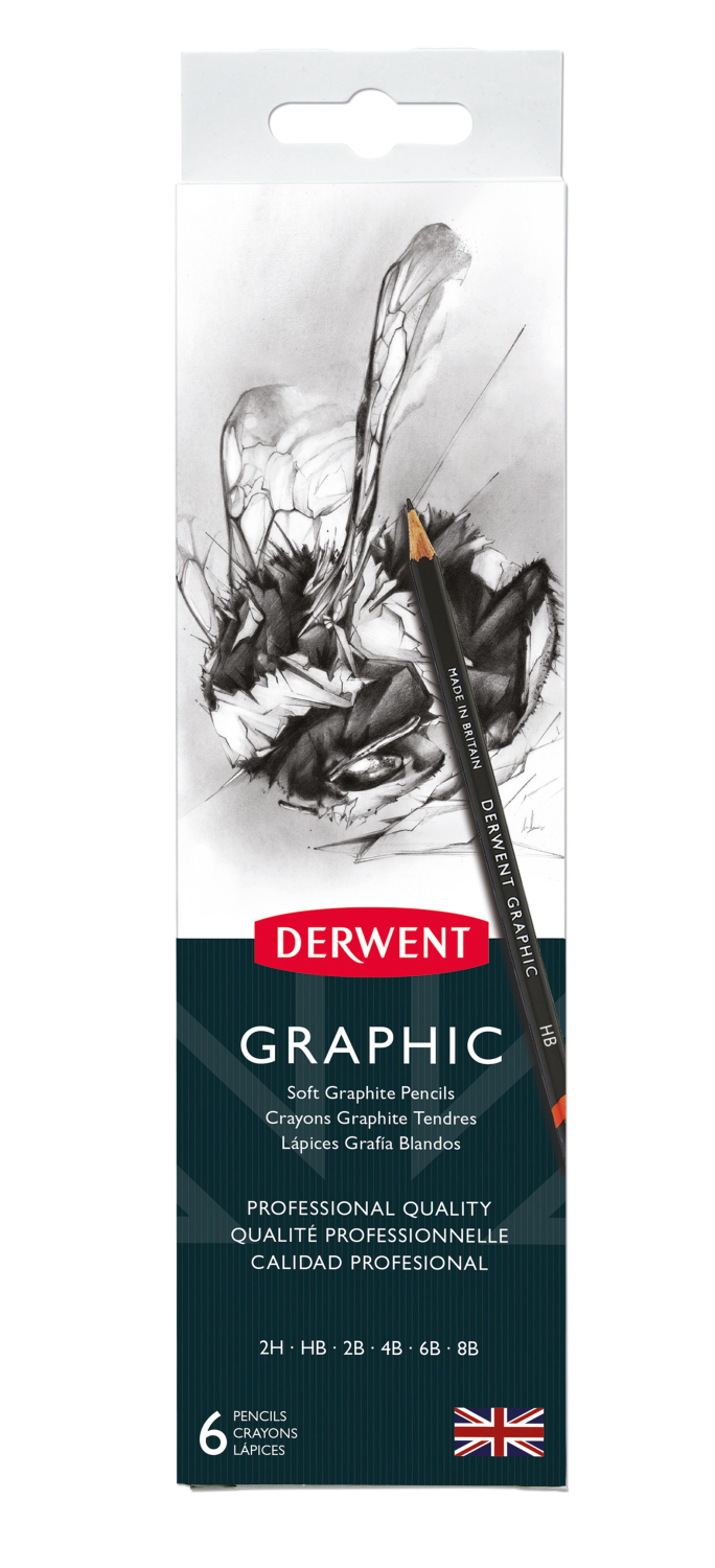 Derwent - Graphic Pencils Tin (6 pcs) (601008) - Leker