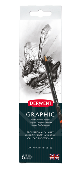 Derwent - Graphic Pencils Tin (6 pcs) (601008)