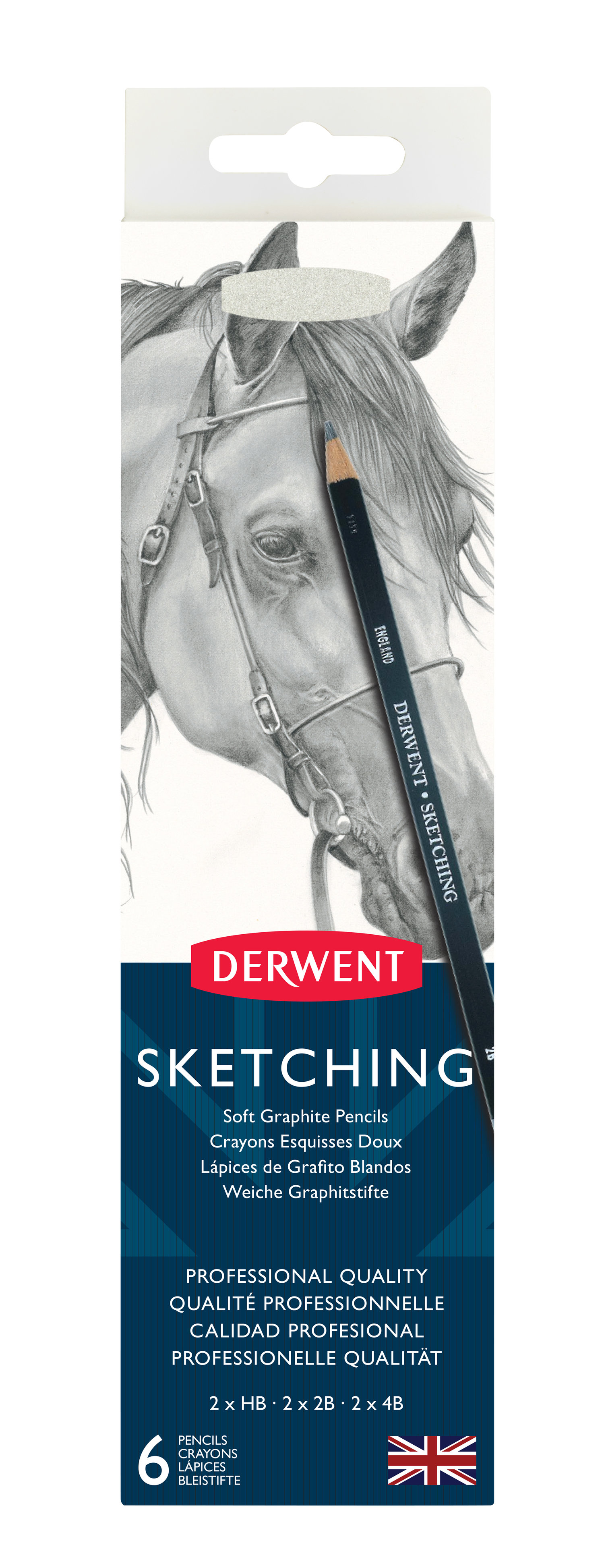Derwent - Sketching Pencils Tin (6 pcs) (601032) - Leker