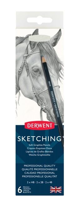 Derwent - Sketching Pencils Tin (6 pcs) (601032)