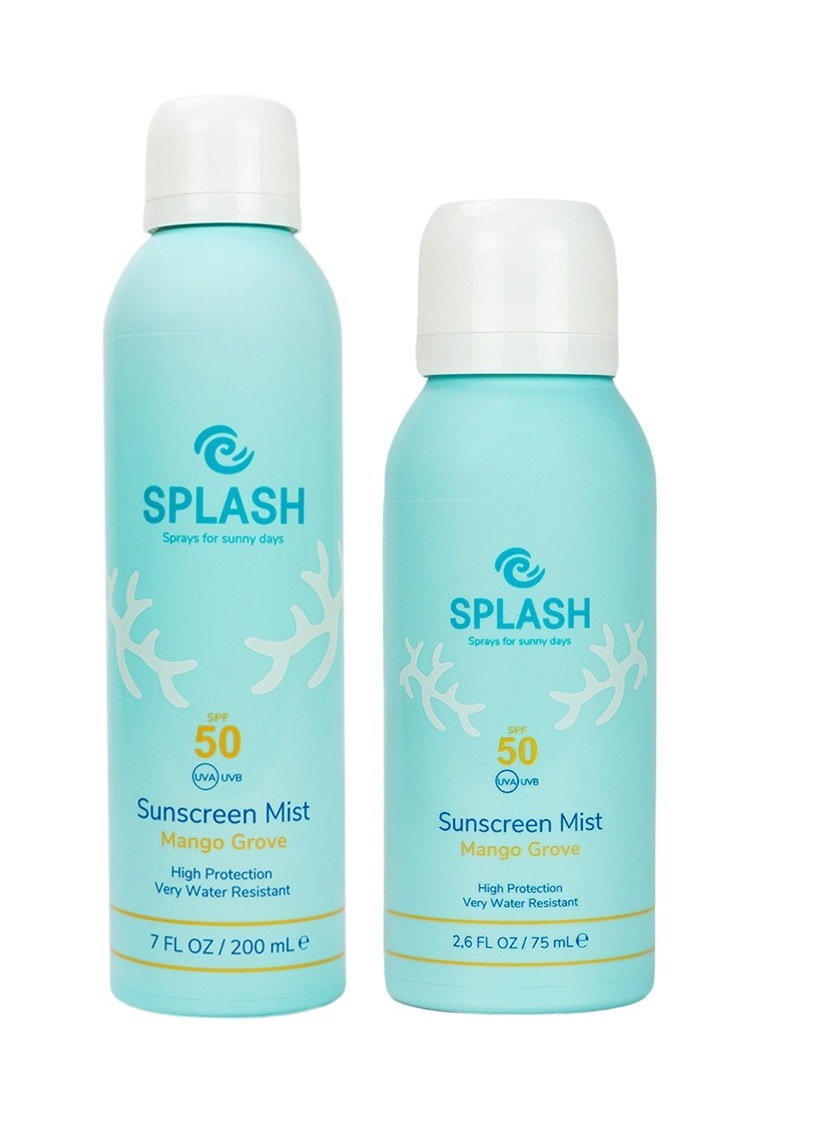 SPLASH - Mango Grove Sunscreen Mist SPF 50 200 ml + SPLASH - Mango Grove Sunscreen Mist SPF 50 75 ml - Skjønnhet