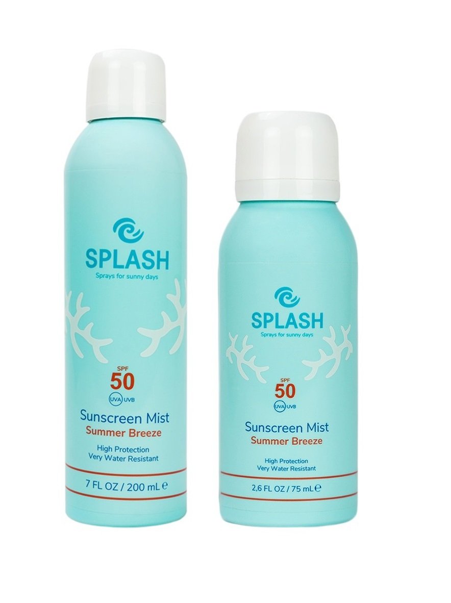 SPLASH - Summer Breeze Sunscreen Mist SPF 50 200 ml + SPLASH - Summer Breeze Sunscreen Mist SPF 50 75 ml - Skjønnhet