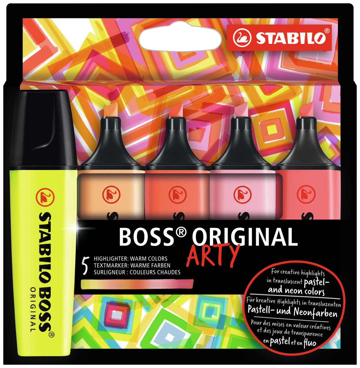 Stabilo - Highlighter Boss Original Ary - Warm Colors (5 pcs) (200991)