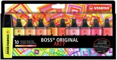 Stabilo - Highlighter Boss Original Arty - Varme farver (10 stk)