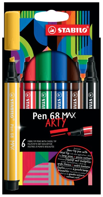 Stabilo - Pen 68 MAX Arty (6 stk)