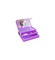 Coloring Case - FROZEN - set 52pcs in paper toolbox with handle