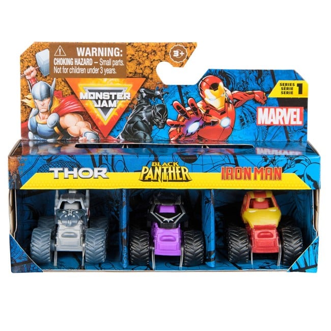 Monster Jam - Mini 1:87 Marvel 3 Pack Bundle asst (6070229)