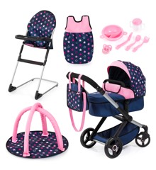 Bayer - Dolls pram Xeo deluxe set (17016AD)