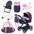 Bayer - Dolls pram Xeo deluxe set (17016AD) thumbnail-1