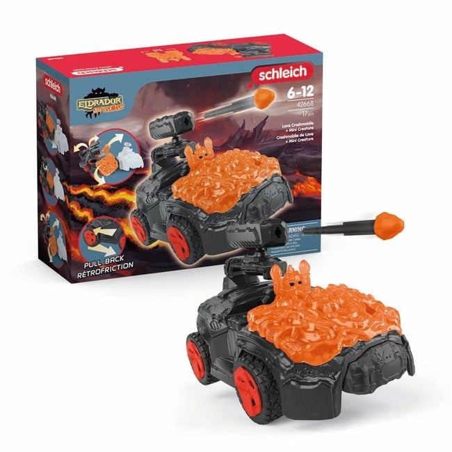 schleich® Lava-crashmobil med MINI CREATURE