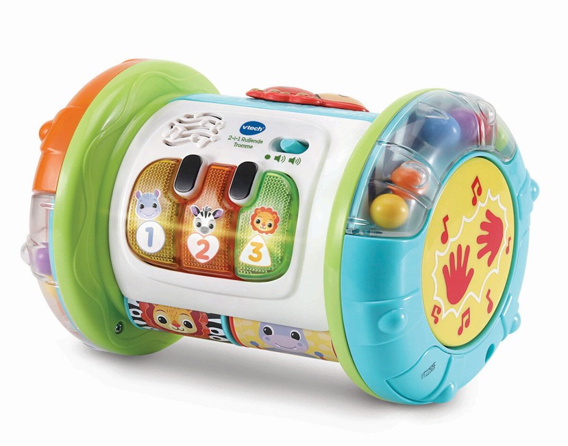 Vtech - 2- In 1 Rolling Explorer Tromme DK