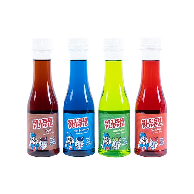 SLUSH PUPPiE ORIG 4x180ml Syrup Set-BLR/STRW/C/LL