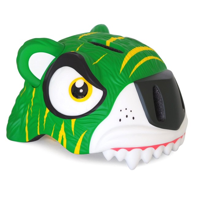 Crazy Safety - Tiger Bicycle Helmet - Green (49-55cm) (100101-02-01)