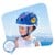 Crazy Safety - Cykelhjelm til børn - Blå dino (49-55 cm) thumbnail-3