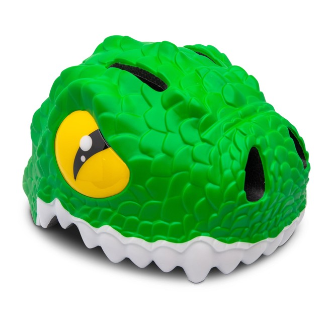 Crazy Safety - Crocodile Fietshelm - Groen (49-55 cm)