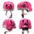 Crazy Safety - Cykelhjelm til børn - Pink dino (49-55 cm) thumbnail-3