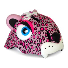 Crazy Safety - Leopard Pyöräilykypärä - Vaaleanpunainen (49-55 cm)