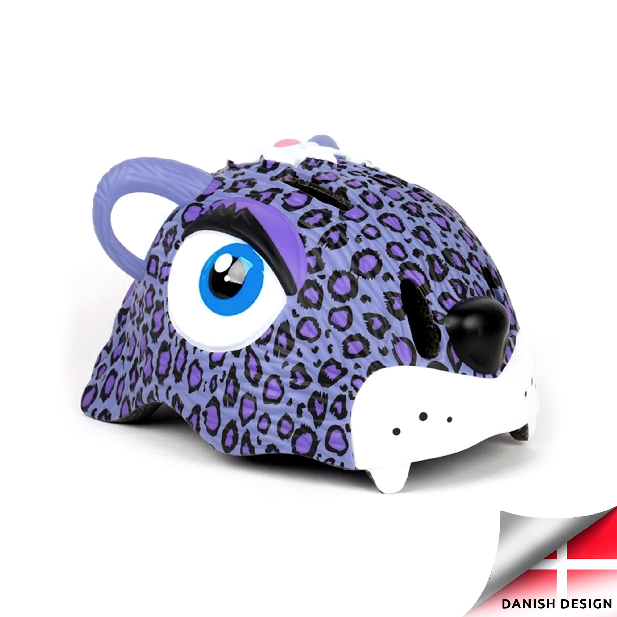 Crazy Safety - Leopard Bicycle Helmet - Purple (CS190106)