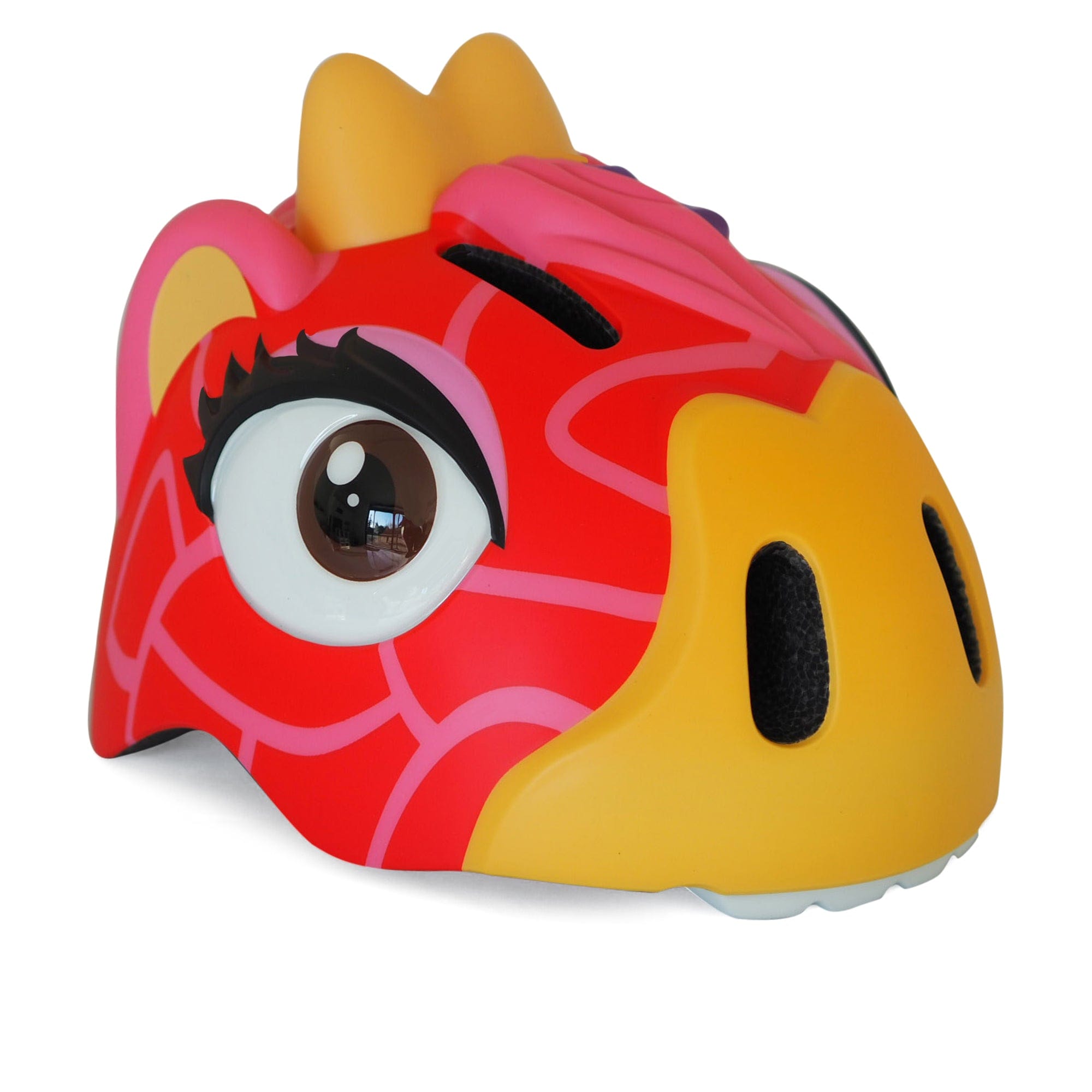 Crazy Safety - Giraffe Bicycle Helmet - Red (100401-02-01) - Leker