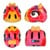 Crazy Safety - Giraffe Bicycle Helmet - Red (100401-02-01) thumbnail-7