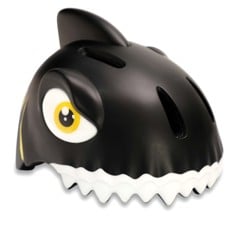 Crazy Safety - Shark Fahrradhelm - Schwarz (49-55 cm)