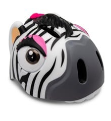 Crazy Safety - Cykelhjelm til børn - Hvid Zebra (49-55 cm)