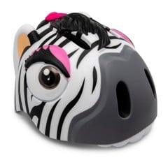 Crazy Safety - Zebra Pyöräilykypärä - Musta/Valkoinen (49-55 cm)