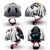 Crazy Safety - Zebra Bicycle Helmet - Black/White (49-55cm) (100901-01-01) thumbnail-3