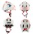 Crazy Safety - Bunny Bicycle Helmet - White (101001-02) thumbnail-4