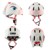 Crazy Safety - Bunny Bicycle Helmet - White (49-55cm) (101001-02) thumbnail-4