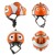 Crazy Safety - Fish Bicycle Helmet - Orange (49-55cm49-55cm) (102001-01) thumbnail-3