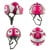 Crazy Safety - Fish Fietshelm - Roze (49-55 cm) thumbnail-3