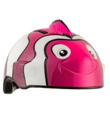 Crazy Safety - Fish Cykelhjälm - Rosa (49-55 cm)