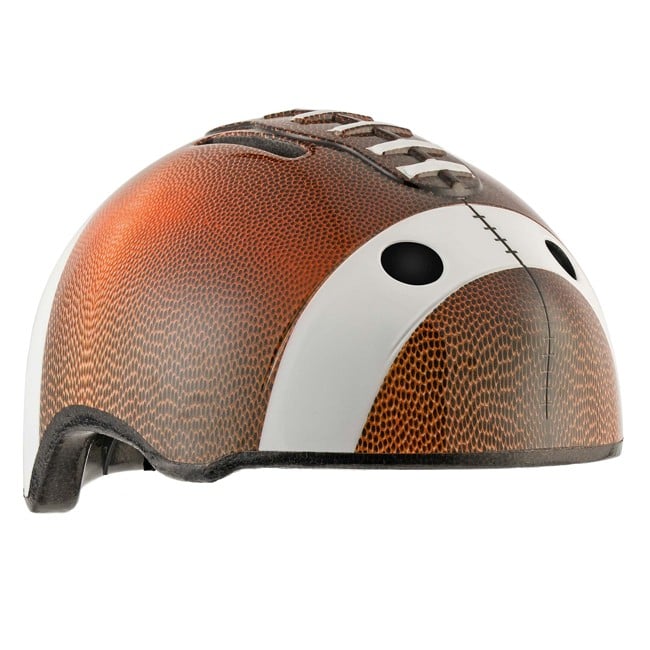 Crazy Safety - Football Bicycle Helmet - Brown (49-55cm) (103001-01)