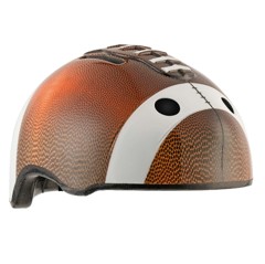 Crazy Safety - Football Bicycle Helmet - Brown (49-55cm) (103001-01)