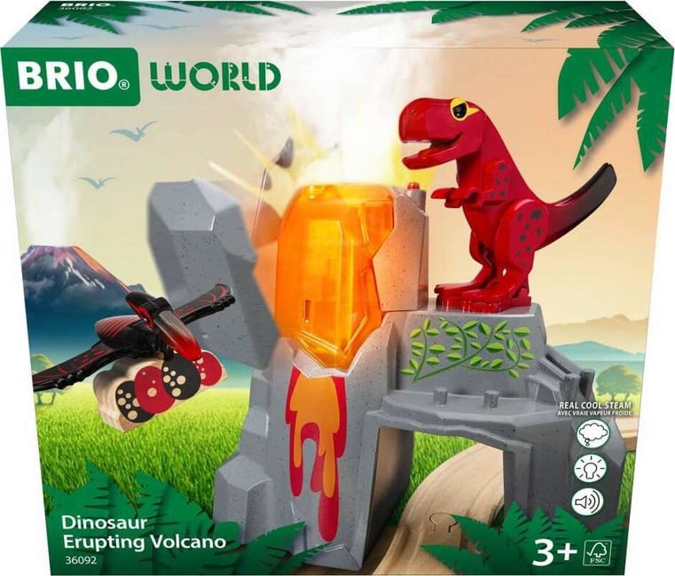 BRIO - Active volcano with dinosaurs - (36092 )