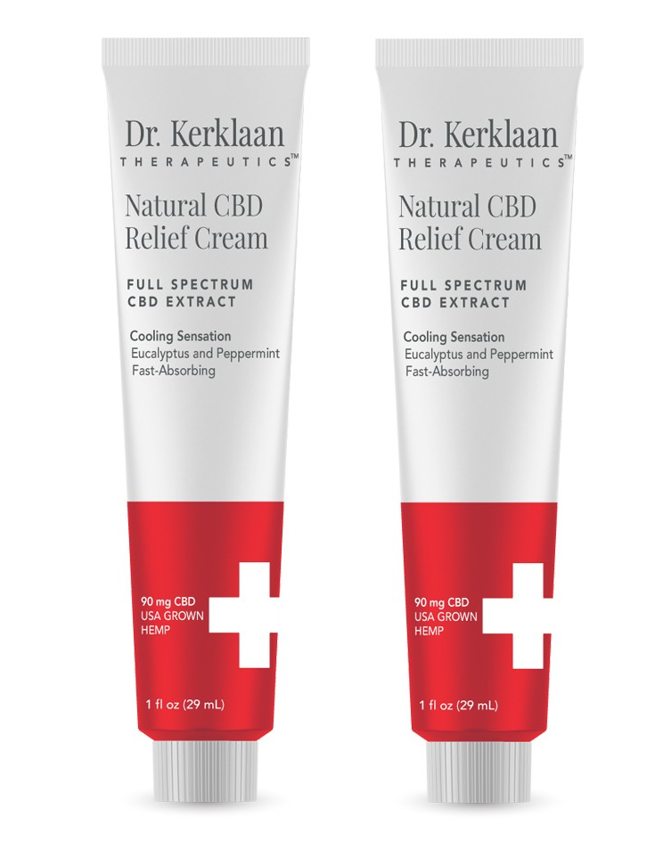 Dr. Kerklaan - 2 x Natural CBD Relief Cream 29 ml - Skjønnhet