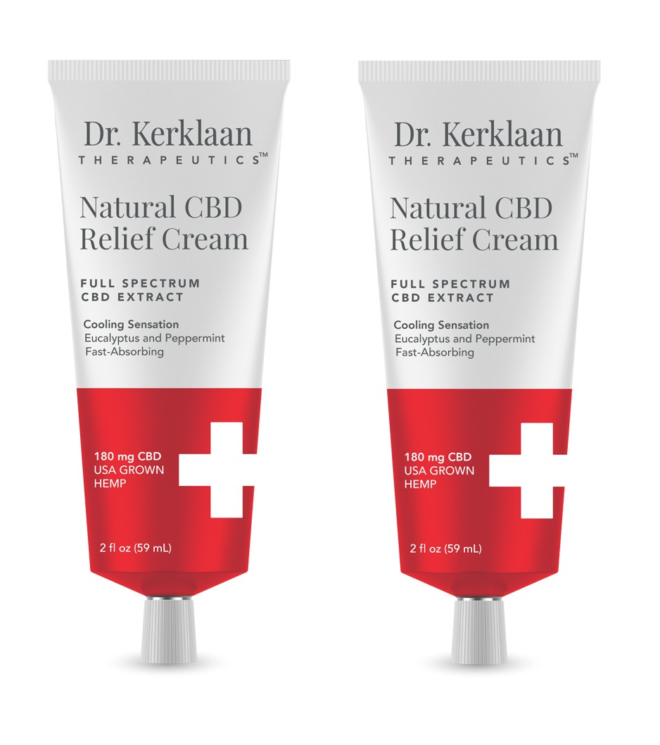 Dr. Kerklaan - 2 x Natural CBD Relief Cream 59 ml - Skjønnhet