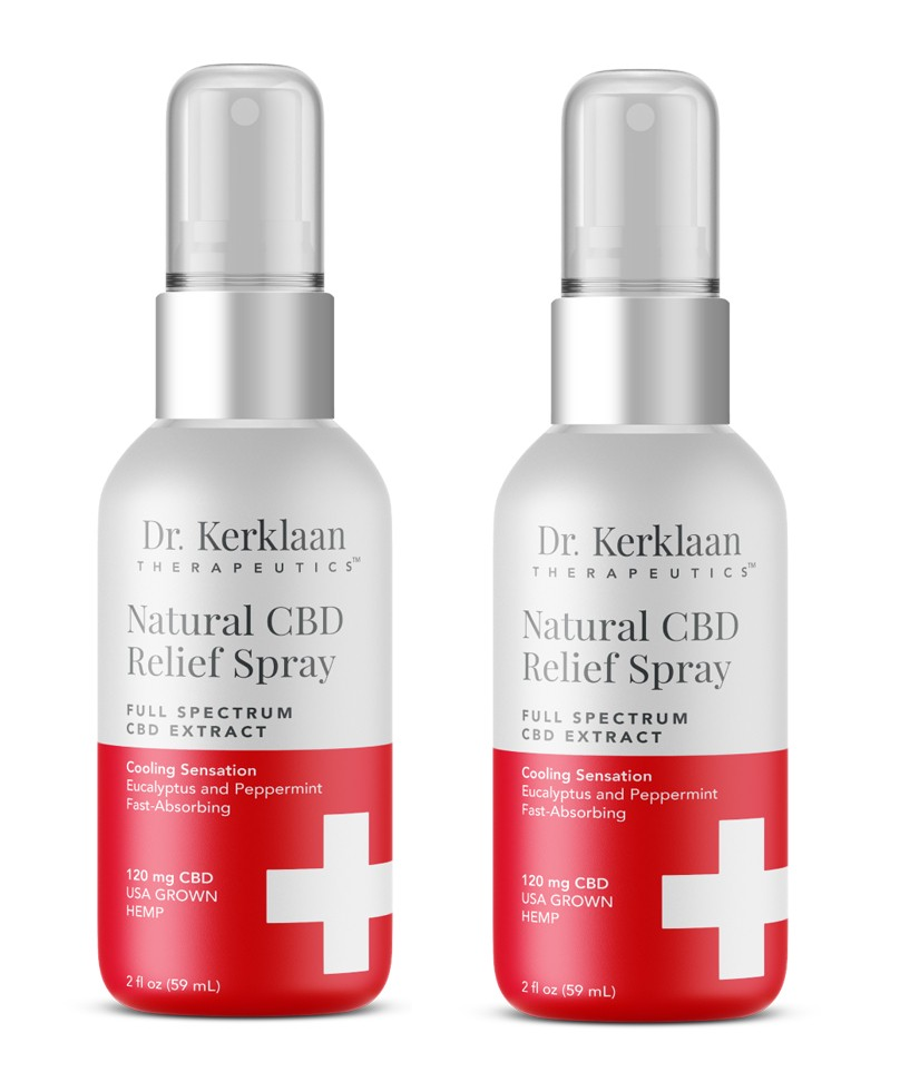Dr. Kerklaan - 2 x Natural CBD Relief Spray 59 ml - Skjønnhet