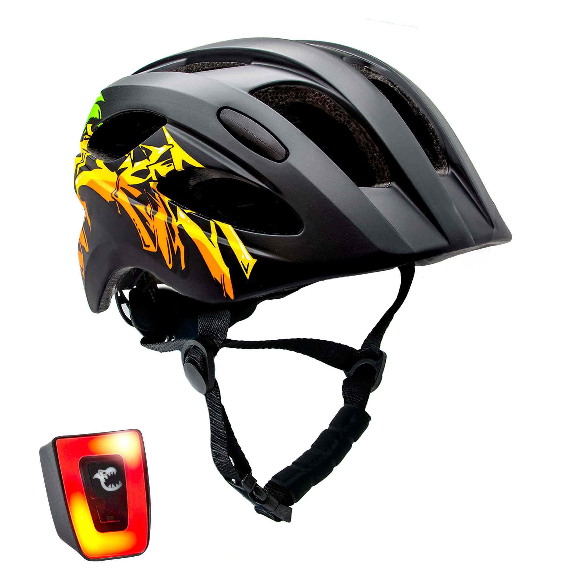 Crazy Safety - Grafitti Bicycle Helmet - Black/Yellow (160101-05-01) - Leker