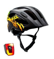 Crazy Safety - Grafitti Bicycle Helmet - Black/Yellow (54-58cm) (160101-05-01)