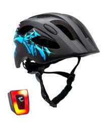 Crazy Safety - Grafitti Bicycle Helmet - Black/Blue (160101-06-01)