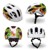 Crazy Safety - Grafitti Bicycle Helmet - White/Yellow (54-58cm) (160101-08-01) thumbnail-4