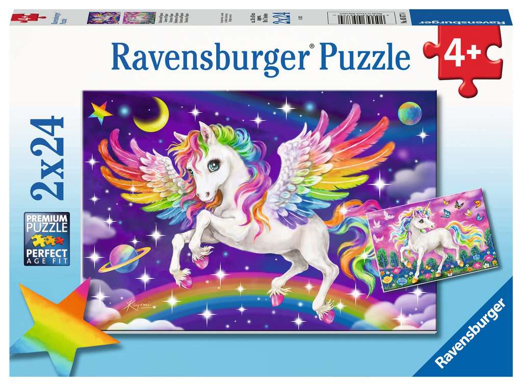 Ravensburger - Unicorn And Pegasus 2x24p - (10105677)