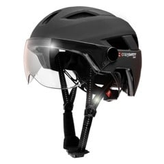 Crazy Safety - Oak Bicycle Helmet - Black (55cm to 61cm) (360101-10)