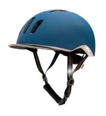 Crazy Safety - Cykelhjelm til voksne - Blå/Petrolium (53-59cm)