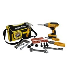 POWER X - Construction Tools 21 pcs w/ Storage Bag and B/O Drill (20358)