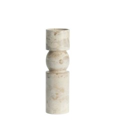 Lene Bjerre - Ellia Marmor Candlestick H30cm - Sand