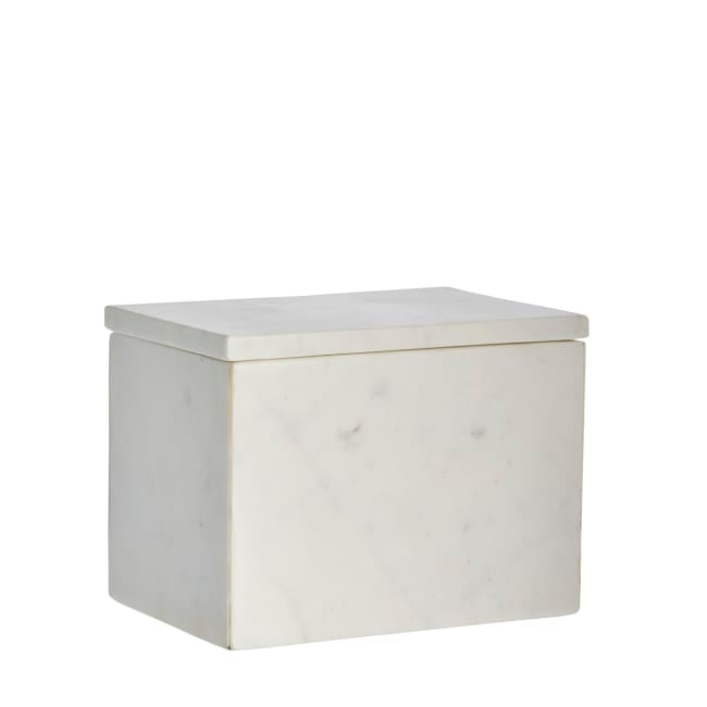 Lene Bjerre - Ellia Marmor Box 13x16.5cm - White - Hjemme og kjøkken