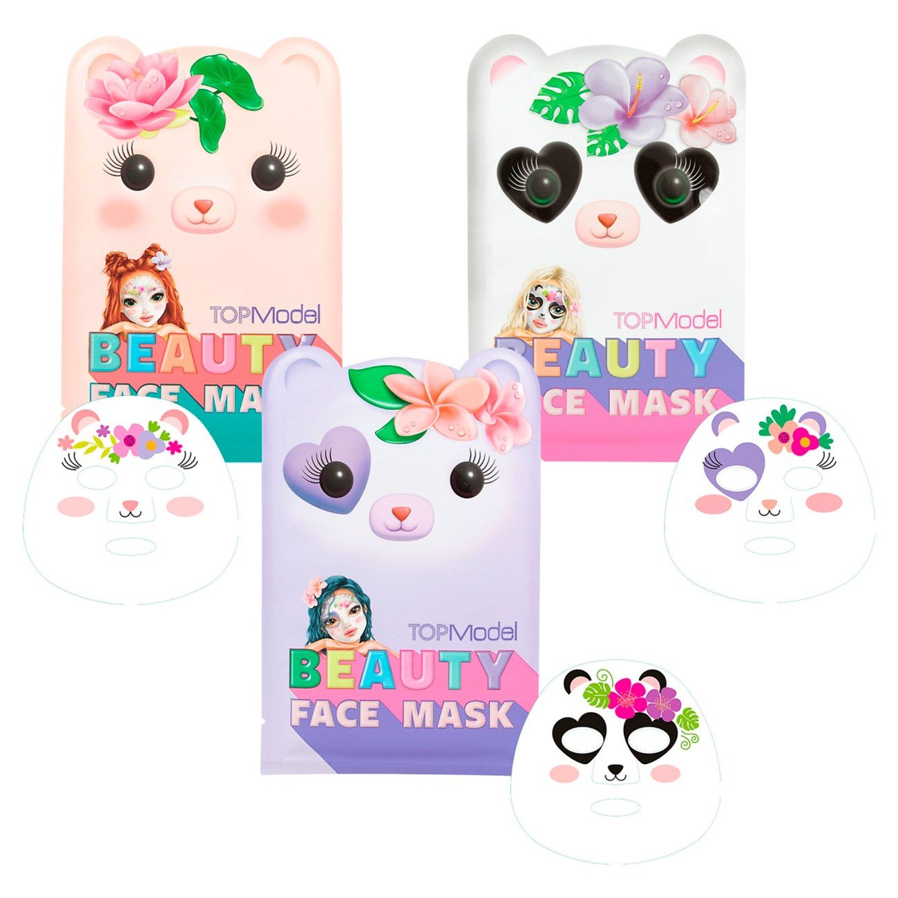 TOPModel - 3 x Face Mask Animal BEAUTY and ME ( 0412824 )